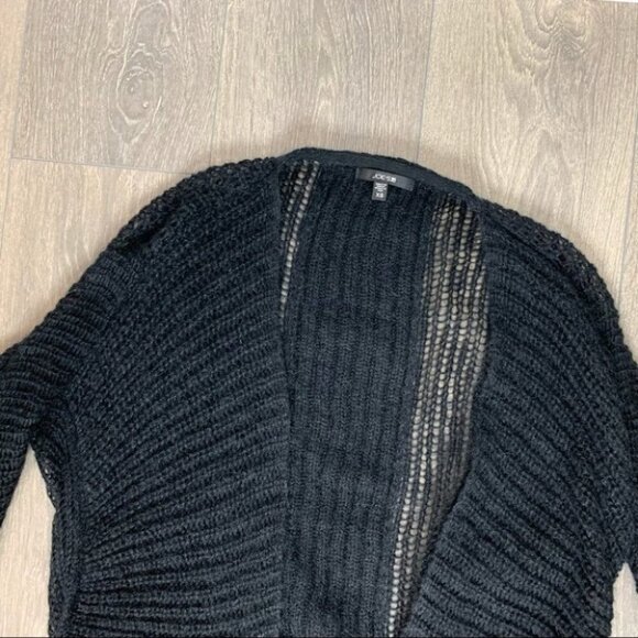 Anthropologie Joe's Jeans Forte Knit Cardigan Sweater Cacoon Wool Black Size XS - Picture 9 of 15